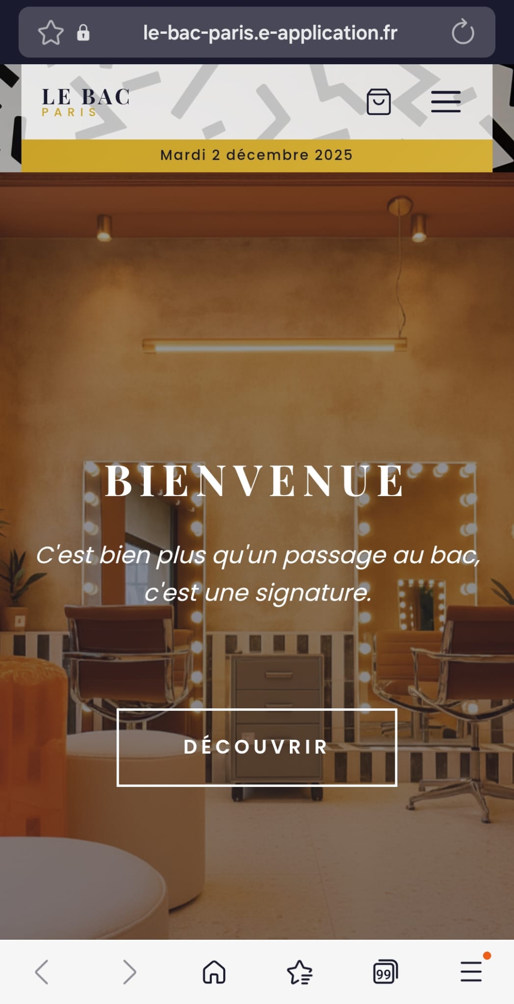 Le Bac Paris - Accueil