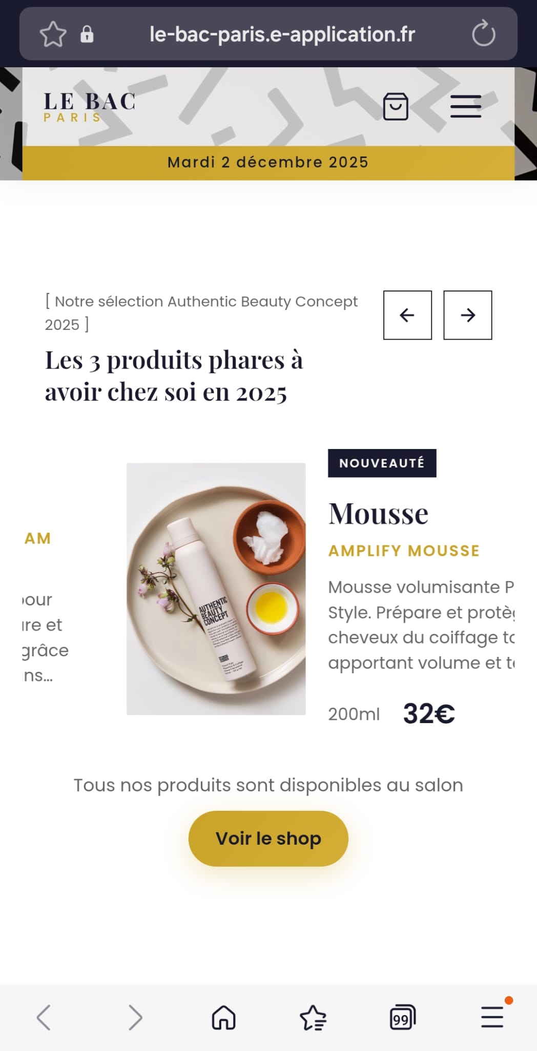 Le Bac Paris - Produits